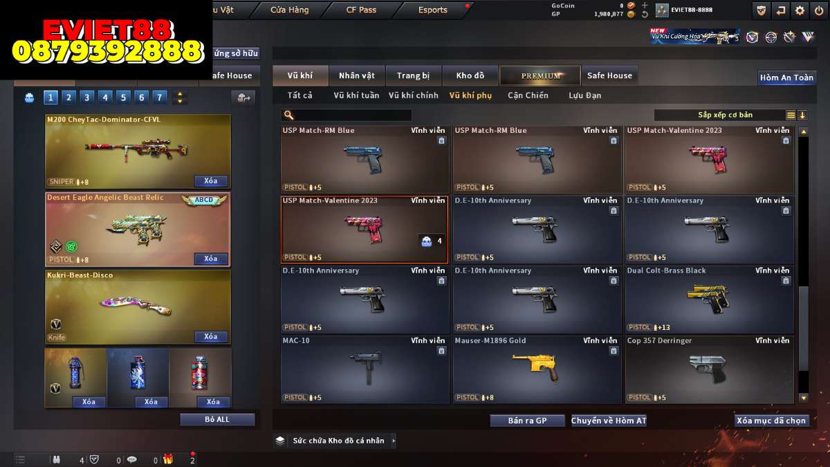 shop acc cf uy tin gia re